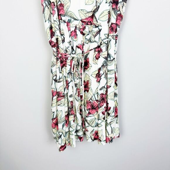 FREE PEOPLE | Dear You Cream Floral Belted Mini Dress Low Back Women’s Size S - Picture 7 of 10